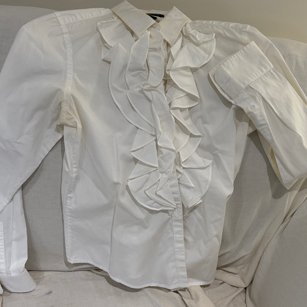 Ralph Lauren White Button Down Shirt